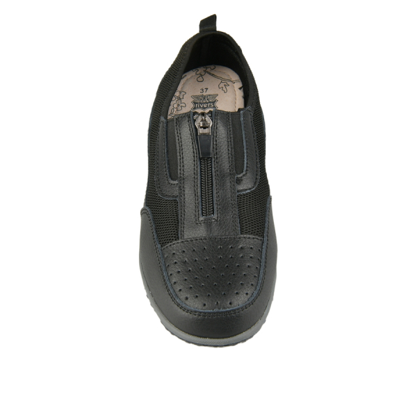 lady's shoes genuine leather/textile black 0161634
