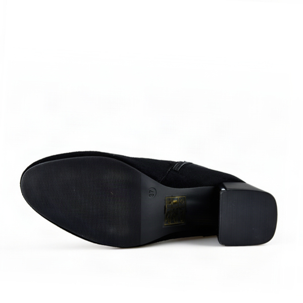 botine damă textil negru 0162433