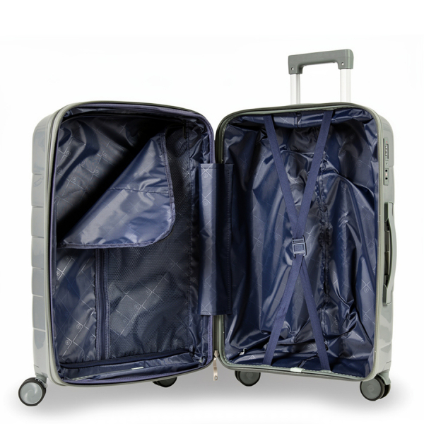 medium suitcase polypropylene dark gray 0161599