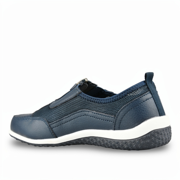 pantofi damă piele naturală/textil albastru 0161632