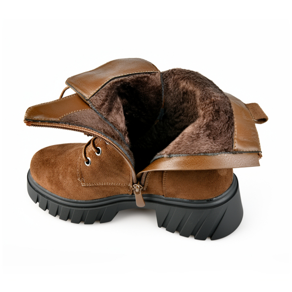 lady's boots textiles brown 0162796
