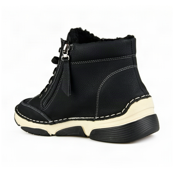 lady's boots synthetic leather black 0163427