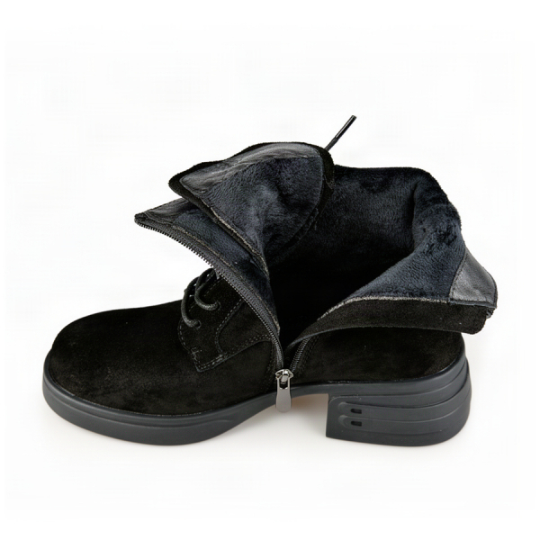 lady's boots genuin leather black 0162680
