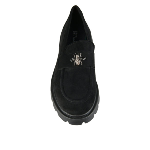 pantofi damă textil negru 0162899