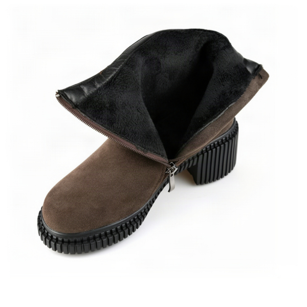 botine damă piele naturală maro 0163071
