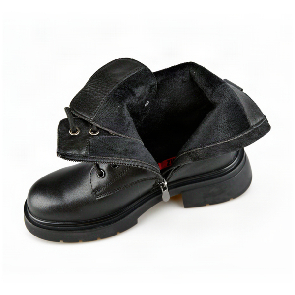 lady's boots genuin leather black 0162686