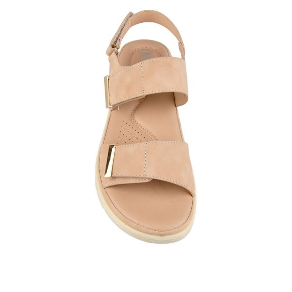 lady's sandals synthetic leather light pink 0161171