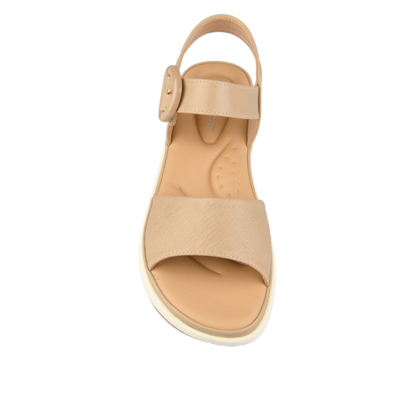 lady's sandals synthetic leather light brown 0160686