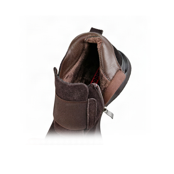 botine damă piele naturală maro închis 0162877