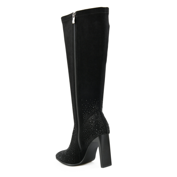 cizme damă textil negru 0162050