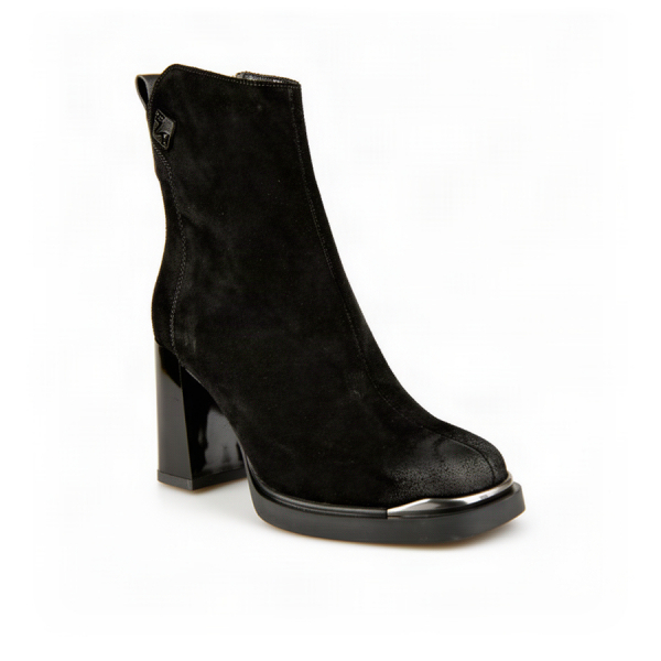 lady's boots genuin leather black 0162648