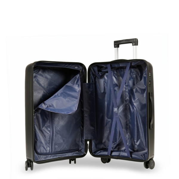 small suitcase polypropylene black 0161583