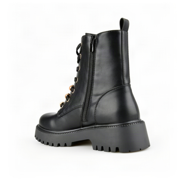 lady's boots synthetic leather black 0162512
