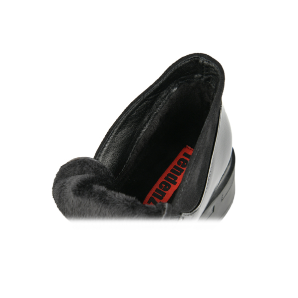 botine damă piele ecologică/textil negru 0162928