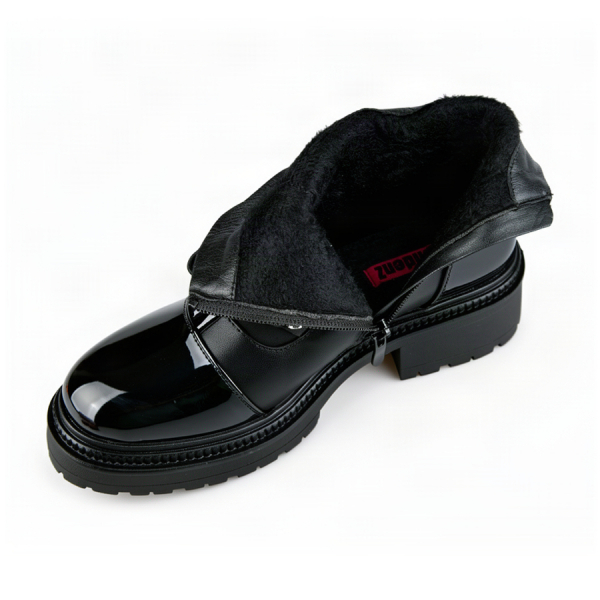 lady's boots eco leather/textile black 0162511