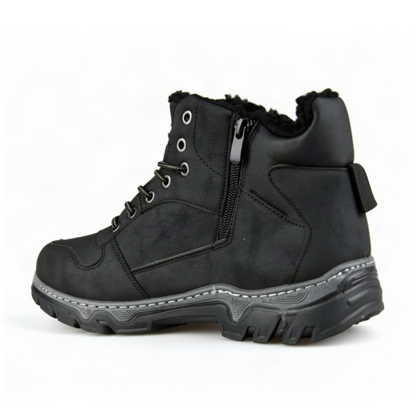 men's boots synthetic leather black 0162638