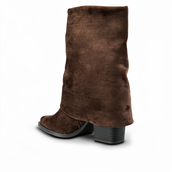 botine damă textil maro 0162447
