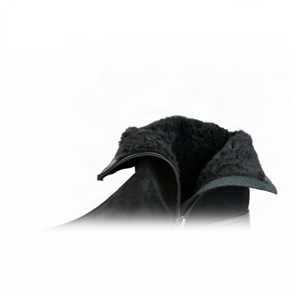 botine damă textil negru 0163403