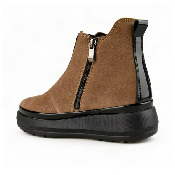 lady's boots genuin leather beige 0163413
