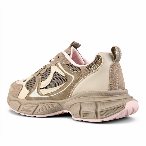 adidași damă textil/piele ecologică maro deschis 0162723
