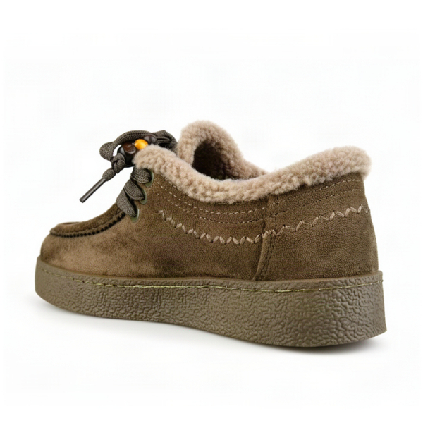 lady's shoes textiles brown 0162734