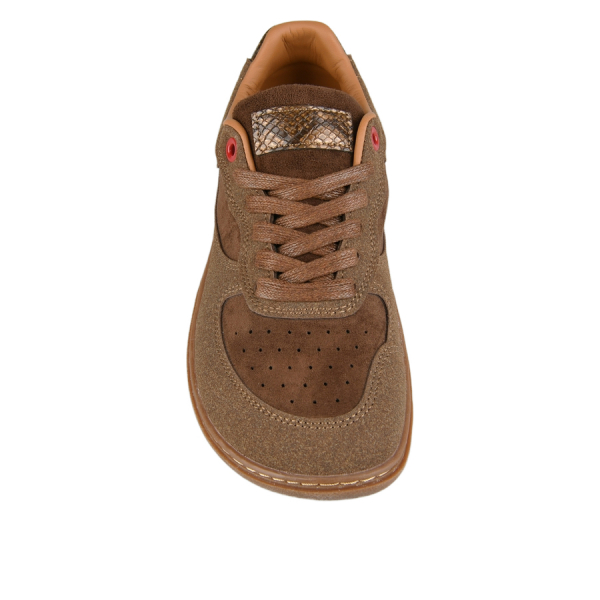 adidași damă piele ecologică/textil maro 0162738