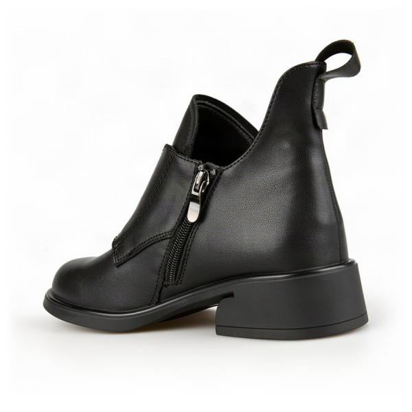lady's boots genuin leather black 0162659