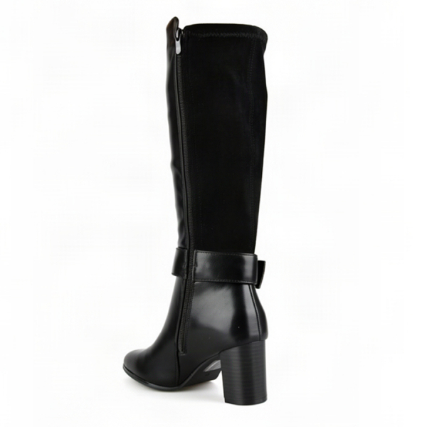 cizme damă piele ecologică negru 0162505