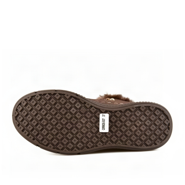 lady's boots textiles brown 0162346