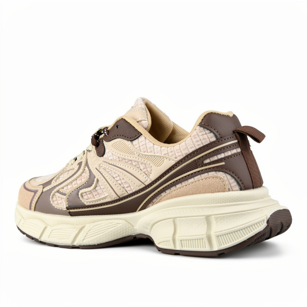 adidași damă textil/piele ecologică bej 0162720