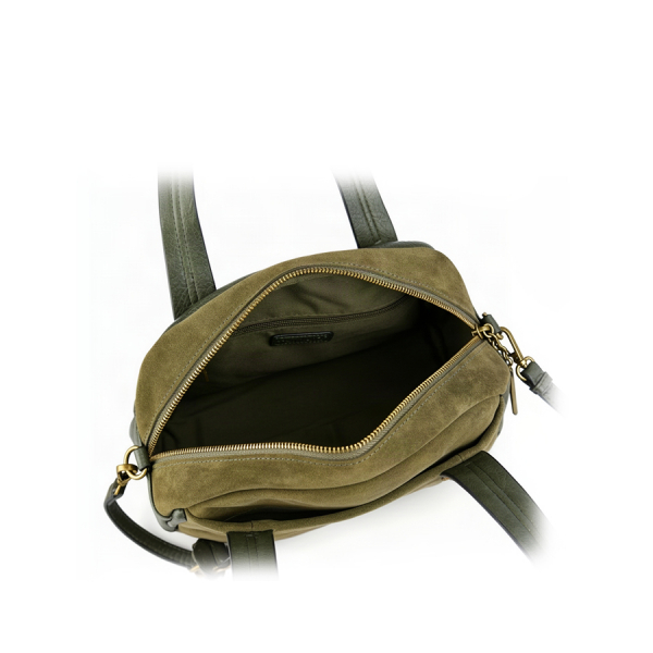 geantă damă  piele naturală/piele ecologică verde 0163160