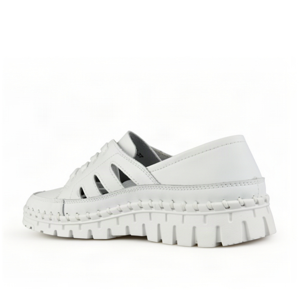 pantofi damă piele naturală alb 0163736