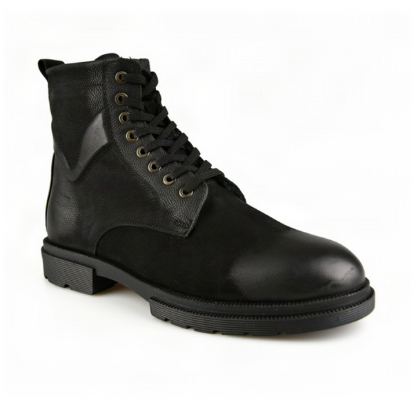botine bărbați piele naturală negru 0164055