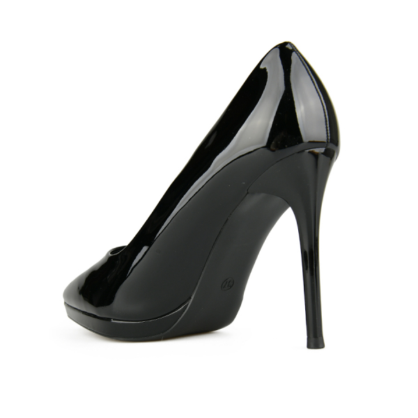 lady's shoes synthetic leather black 0163020