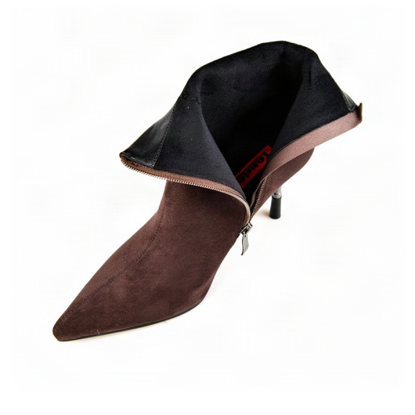 lady's boots textile brown 0162115