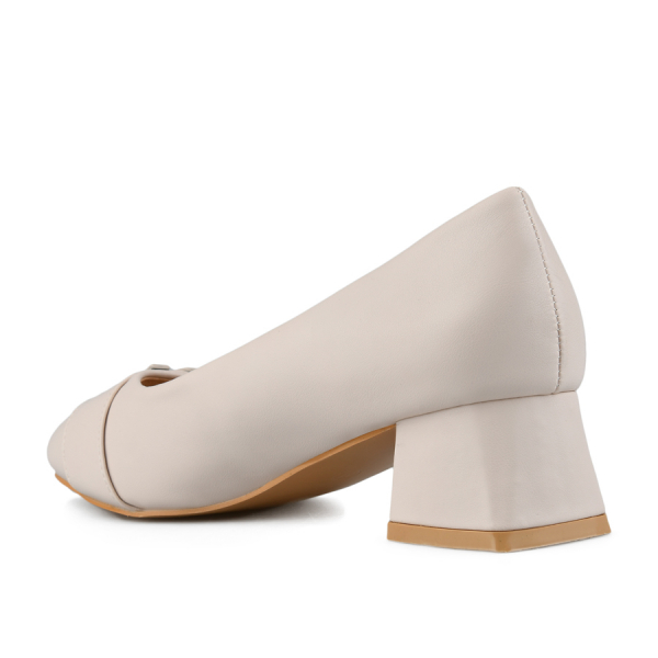 pantofi damă piele ecologică bej 0148979