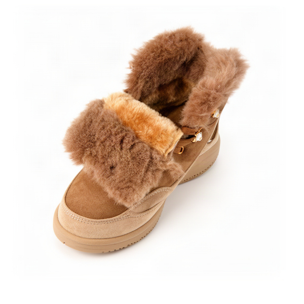 lady's boots textiles light brown 0162347