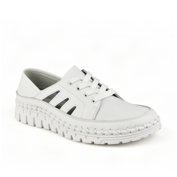 pantofi damă piele naturală alb 0163736