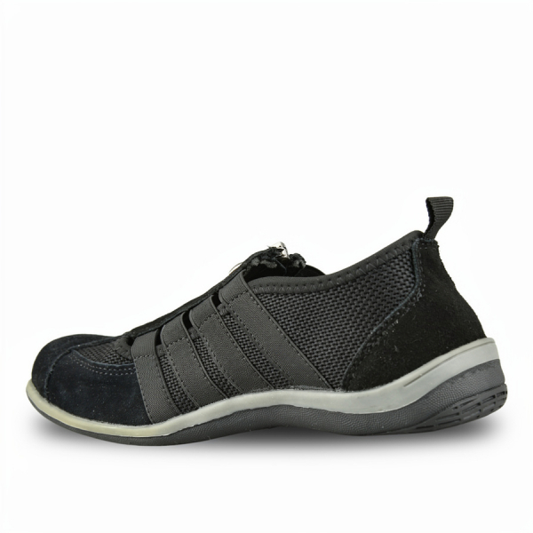 lady's shoes genuine leather/textile black 0161635