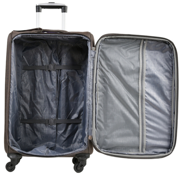 big suitcase textile brown 0163704