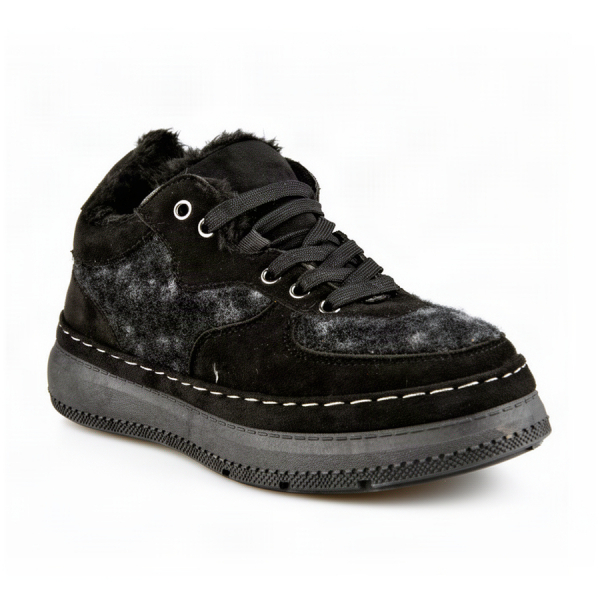 lady's boots textiles black 0162344