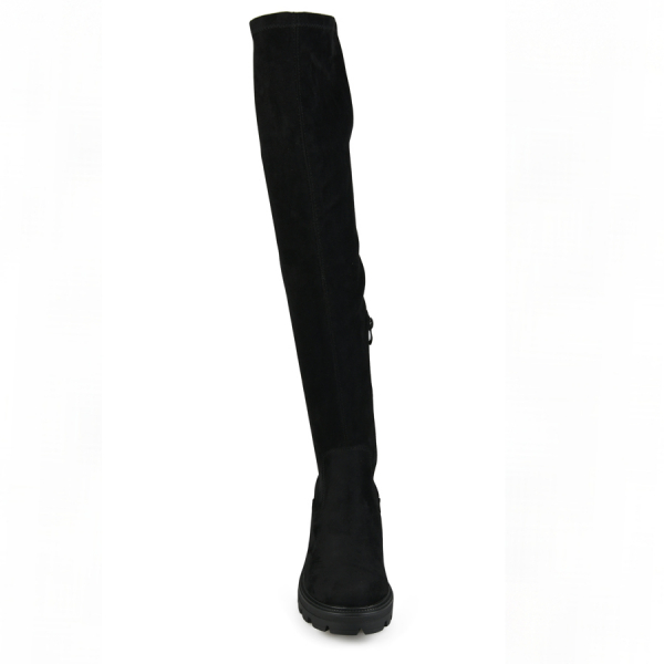 cizme damă textil negru 0163201