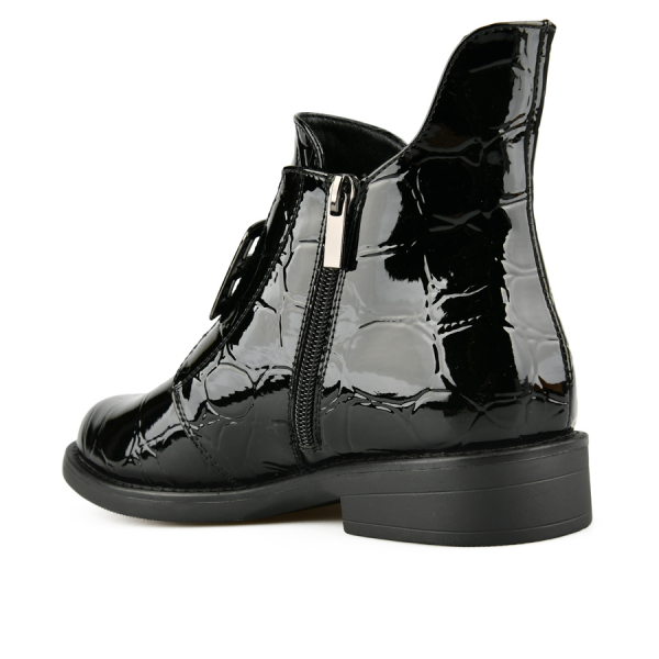 botine damă piele ecologică negru 0162929