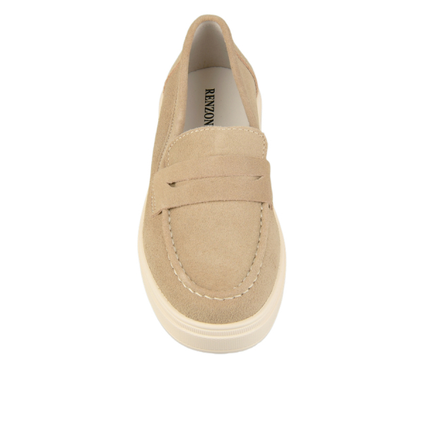 lady's shoes genuin leather beige 0161991