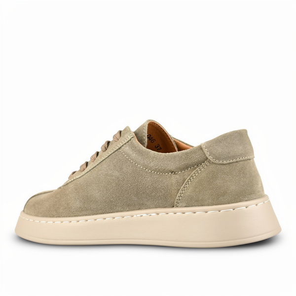lady's shoes genuin leather light green 0161091