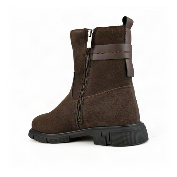 lady's boots genuin leather brown 0163408