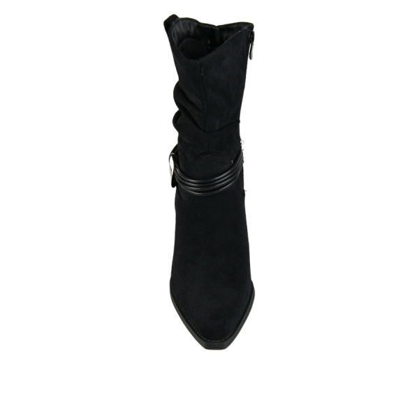 botine damă textil/piele ecologică negru 0162448