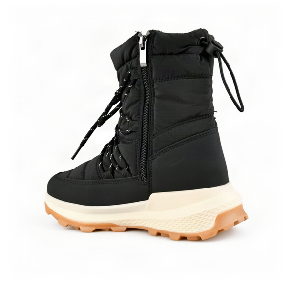 botine de zăpadă damă textil negru 0164035