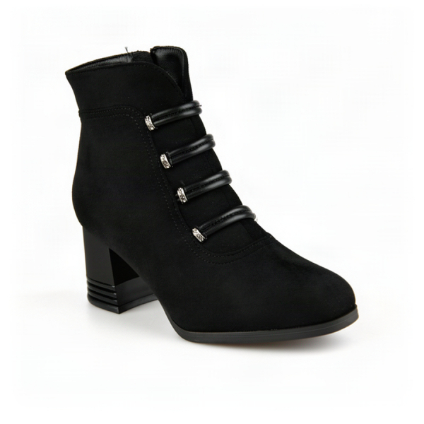 lady's boots textile black