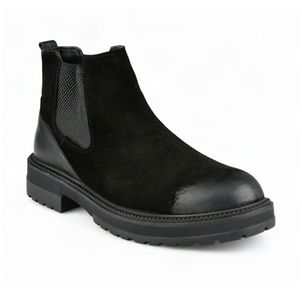 botine bărbați piele naturală negru 0164063